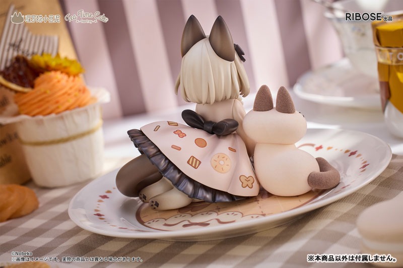 Deformed Figure DLC Series Azuki-san - Tea Time Cats x Siamese By RIBOSE