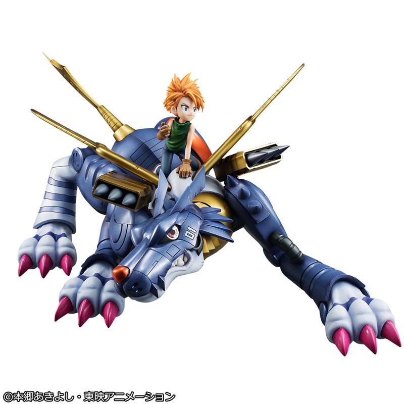 Precious GEM G.E.M. Series Figure Metal Garurumon & Ishida Yamato Digimon Adventure (Re-Releasse) By MegaHouse