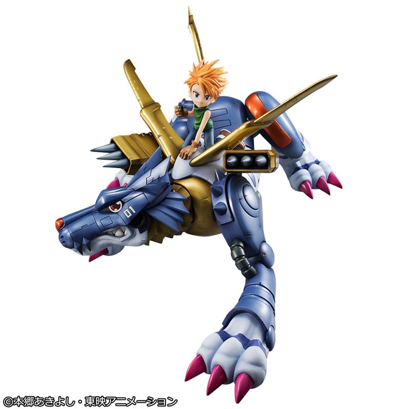 Precious GEM G.E.M. Series Figure Metal Garurumon & Ishida Yamato Digimon Adventure (Re-Releasse) By MegaHouse