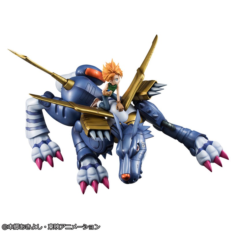 Precious GEM G.E.M. Series Figure Metal Garurumon & Ishida Yamato Digimon Adventure (Re-Releasse) By MegaHouse