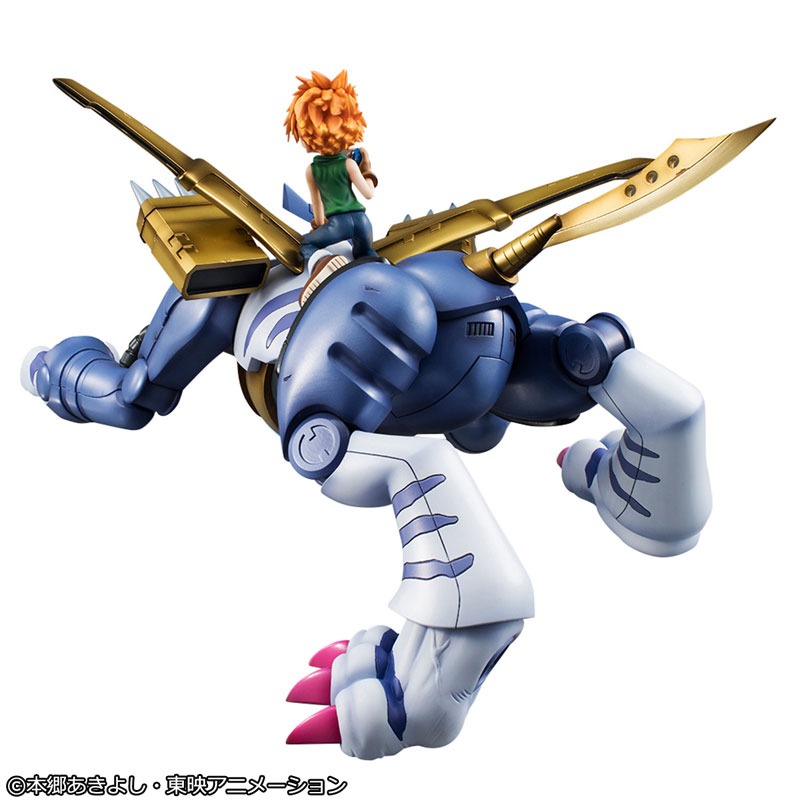 Precious GEM G.E.M. Series Figure Metal Garurumon & Ishida Yamato Digimon Adventure (Re-Releasse) By MegaHouse