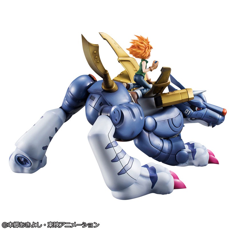 Precious GEM G.E.M. Series Figure Metal Garurumon & Ishida Yamato Digimon Adventure (Re-Releasse) By MegaHouse
