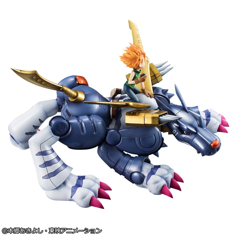 Precious GEM G.E.M. Series Figure Metal Garurumon & Ishida Yamato Digimon Adventure (Re-Releasse) By MegaHouse