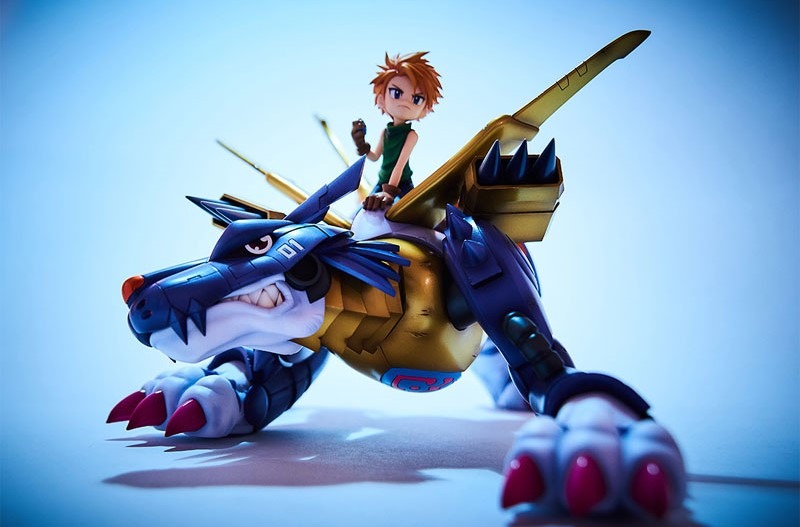 Precious GEM G.E.M. Series Figure Metal Garurumon & Ishida Yamato Digimon Adventure (Re-Releasse) By MegaHouse