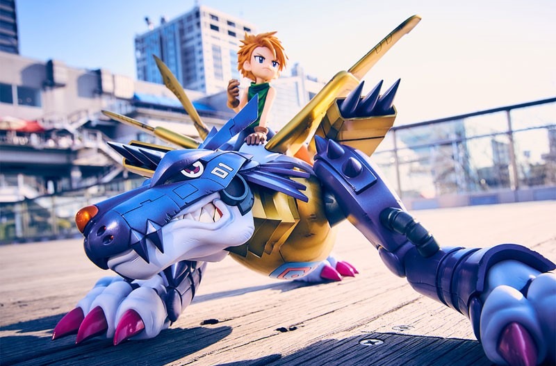 Precious GEM G.E.M. Series Figure Metal Garurumon & Ishida Yamato Digimon Adventure (Re-Releasse) By MegaHouse