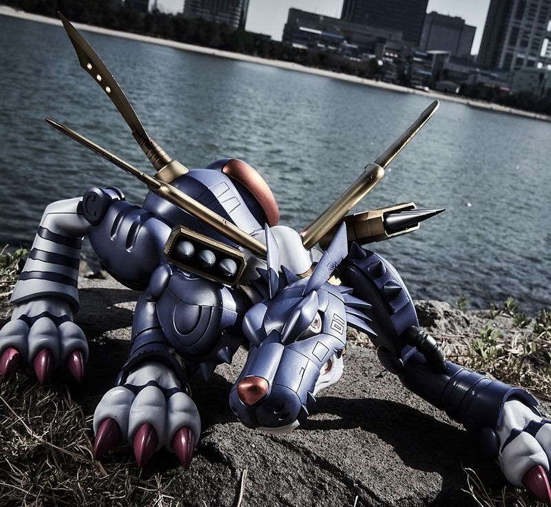 Precious GEM G.E.M. Series Figure Metal Garurumon & Ishida Yamato Digimon Adventure (Re-Releasse) By MegaHouse