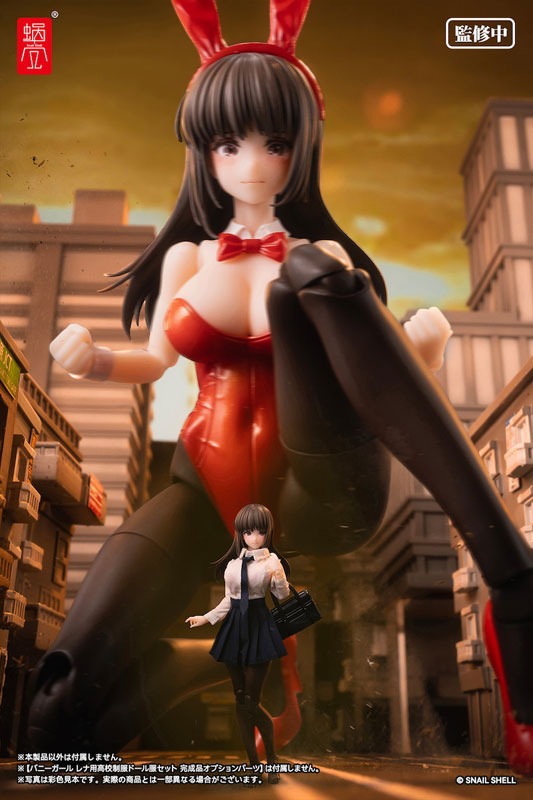 [Set of 2] [With JK Girls Clothing Accessory Kit] Action Figure 1/12 JK Bunny Girl Rena - Fantasy JK Series Illustration by CANCER_401 By Snail Shell