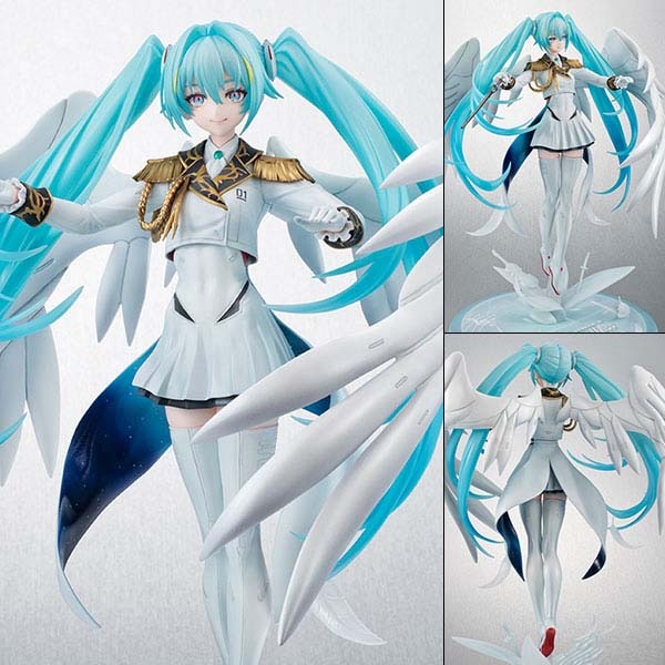 Lucrea Figure Hatsune Miku x Wing Gundam Zero Endless Waltz - Mobile Suit Gundam 45th Anniversary x Hatsune Miku By MegaHouse