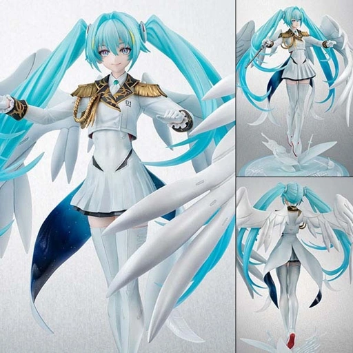 Image of Lucrea Figure Hatsune Miku x Wing Gundam Zero Endless Waltz - Mobile Suit Gundam 45th Anniversary x Hatsune Miku By MegaHouse
