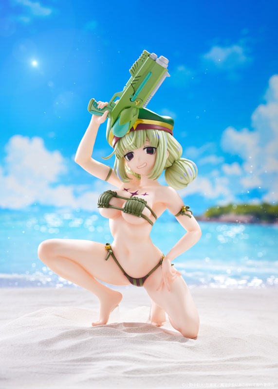 [Oppai Cast Offable] Scaled Figure KDColle 1/7 Araga Kiwi / Leoparde - Swimsuit Ver. Mahou Shoujo ni Akogarete By KADOKAWA
