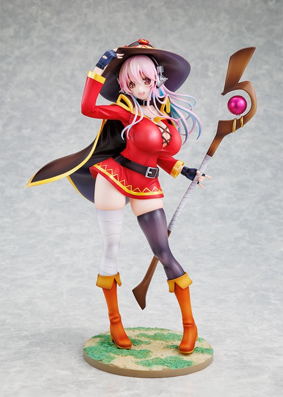 Scaled Figure 1/7 Super Sonico - Megumin Collaboration Ver. Super Sonico x KONOSUBA By KADOKAWA