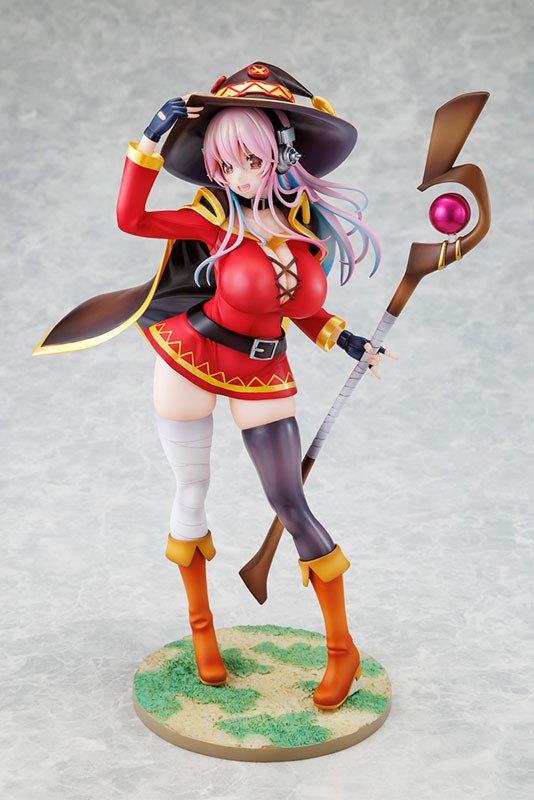 Scaled Figure 1/7 Super Sonico - Megumin Collaboration Ver. Super Sonico x KONOSUBA By KADOKAWA