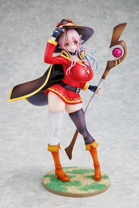 Scaled Figure 1/7 Super Sonico - Megumin Collaboration Ver. Super Sonico x KONOSUBA By KADOKAWA