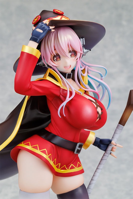 Scaled Figure 1/7 Super Sonico - Megumin Collaboration Ver. Super Sonico x KONOSUBA By KADOKAWA
