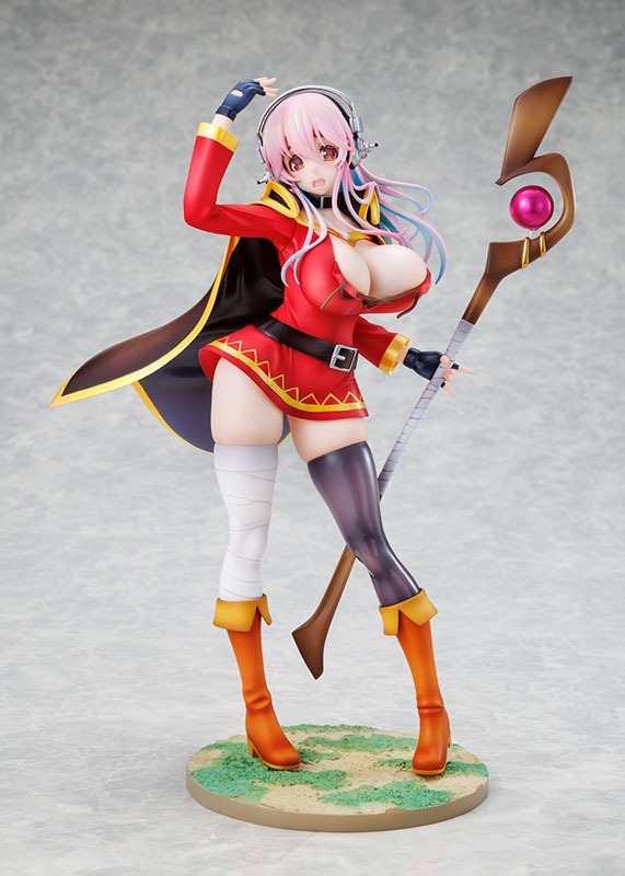Scaled Figure 1/7 Super Sonico - Megumin Collaboration Ver. Super Sonico x KONOSUBA By KADOKAWA
