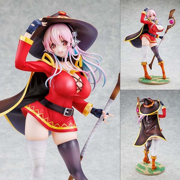 Scaled Figure 1/7 Super Sonico - Megumin Collaboration Ver. Super Sonico x KONOSUBA By KADOKAWA