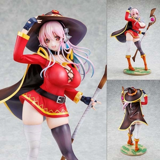 Image of Scaled Figure 1/7 Super Sonico - Megumin Collaboration Ver. Super Sonico x KONOSUBA By KADOKAWA