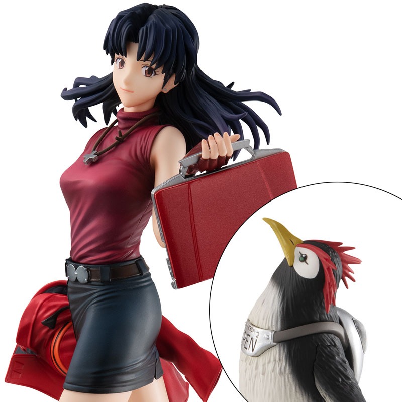 Gals Series Figure Katsuragi Misato & Penpen - Neon Genesis Evangelion (Re-Release) By MegaHouse