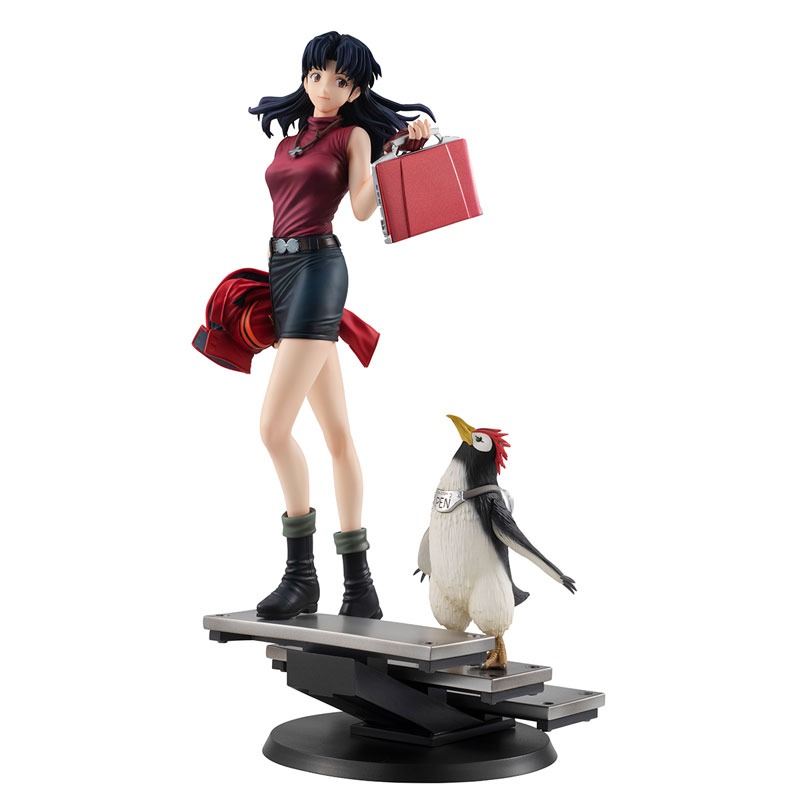 Gals Series Figure Katsuragi Misato & Penpen - Neon Genesis Evangelion (Re-Release) By MegaHouse