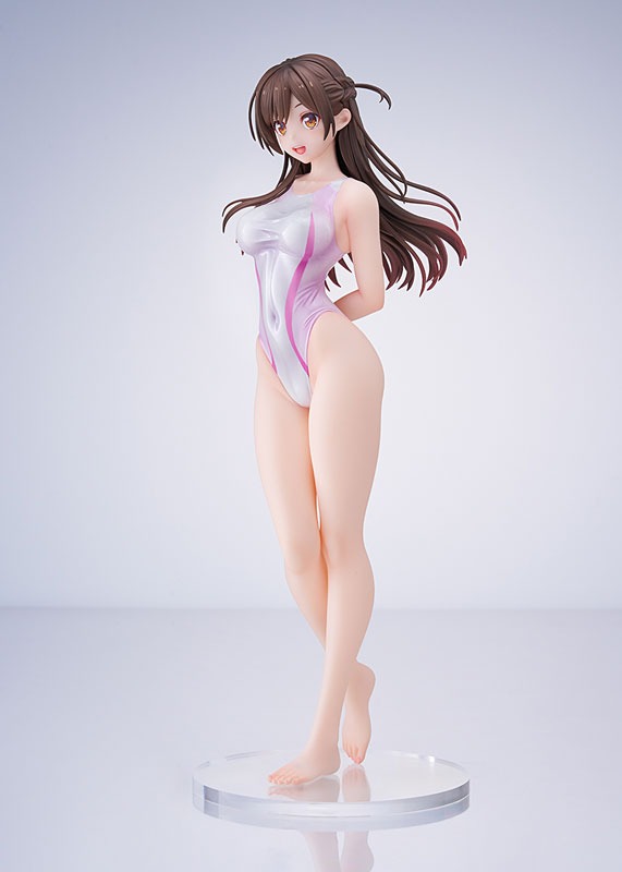 Scaled Figure 1/7 Mizuhara Chizuru - Pink Line Competition Swimsuit Ver. Kanojo Okarishimasu By AMAKUNI