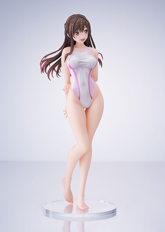 Scaled Figure 1/7 Mizuhara Chizuru - Pink Line Competition Swimsuit Ver. Kanojo Okarishimasu By AMAKUNI