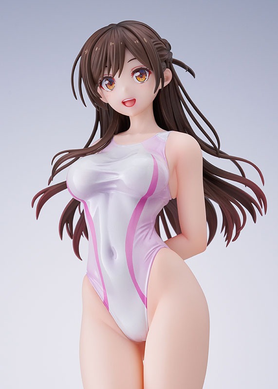 Scaled Figure 1/7 Mizuhara Chizuru - Pink Line Competition Swimsuit Ver. Kanojo Okarishimasu By AMAKUNI