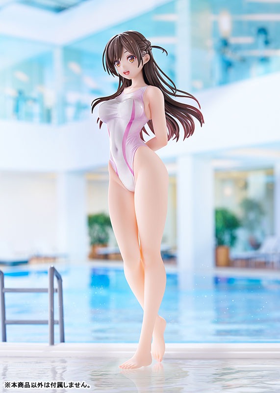 Scaled Figure 1/7 Mizuhara Chizuru - Pink Line Competition Swimsuit Ver. Kanojo Okarishimasu By AMAKUNI
