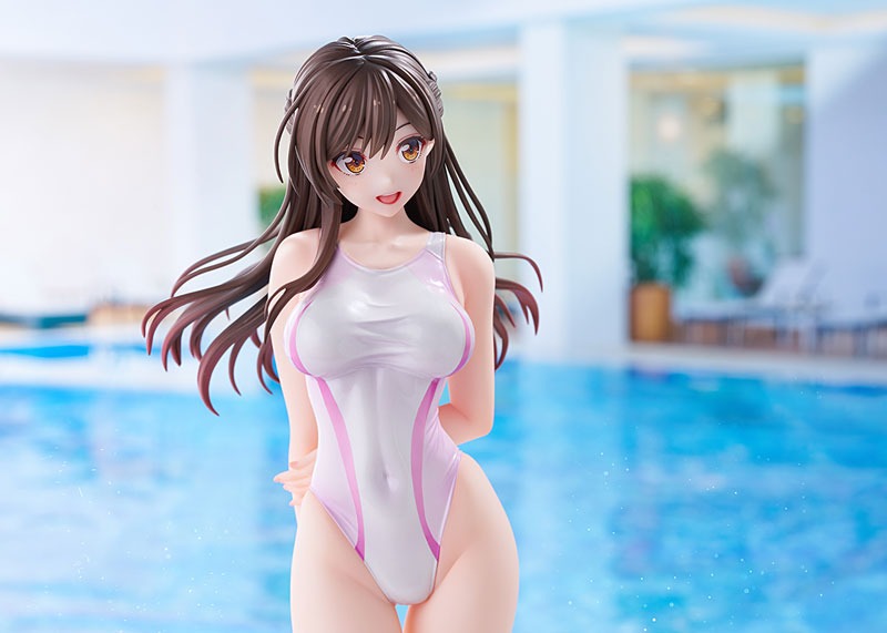 Scaled Figure 1/7 Mizuhara Chizuru - Pink Line Competition Swimsuit Ver. Kanojo Okarishimasu By AMAKUNI