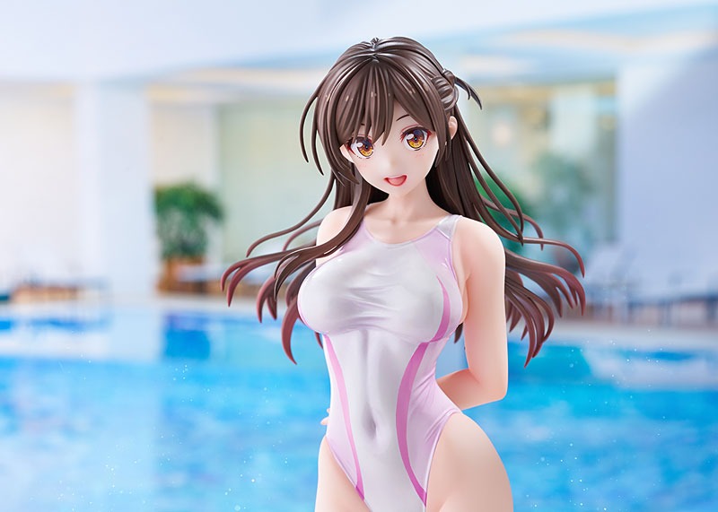 Scaled Figure 1/7 Mizuhara Chizuru - Pink Line Competition Swimsuit Ver. Kanojo Okarishimasu By AMAKUNI