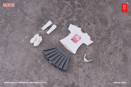 Image of Snail Shell Action Figure 1/12 Mecha Girls Universal Employee Uniform Set - Black Ver. Or White Ver. .By Snail Shell