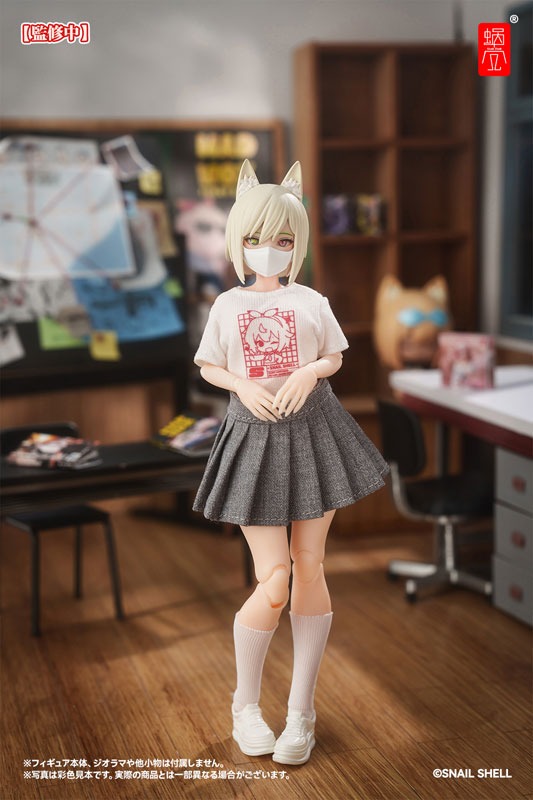 Snail Shell Action Figure 1/12 Mecha Girls Universal Employee Uniform Set - Black Ver. Or White Ver. .By Snail Shell
