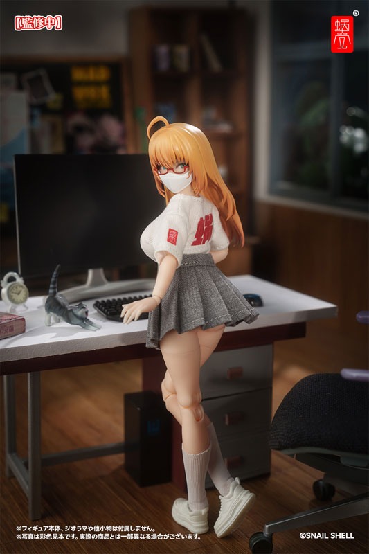 Snail Shell Action Figure 1/12 Mecha Girls Universal Employee Uniform Set - Black Ver. Or White Ver. .By Snail Shell