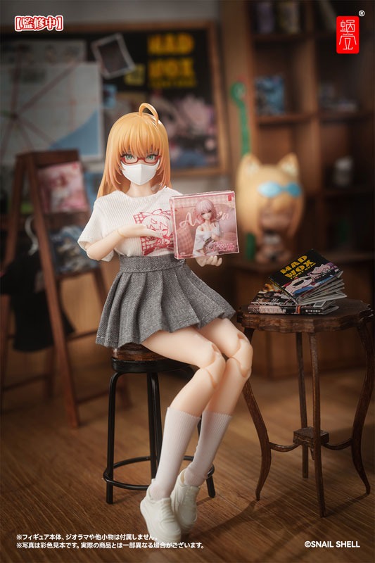 Snail Shell Action Figure 1/12 Mecha Girls Universal Employee Uniform Set - Black Ver. Or White Ver. .By Snail Shell