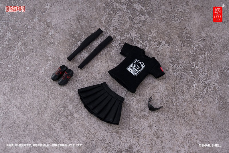Snail Shell Action Figure 1/12 Mecha Girls Universal Employee Uniform Set - Black Ver. Or White Ver. .By Snail Shell
