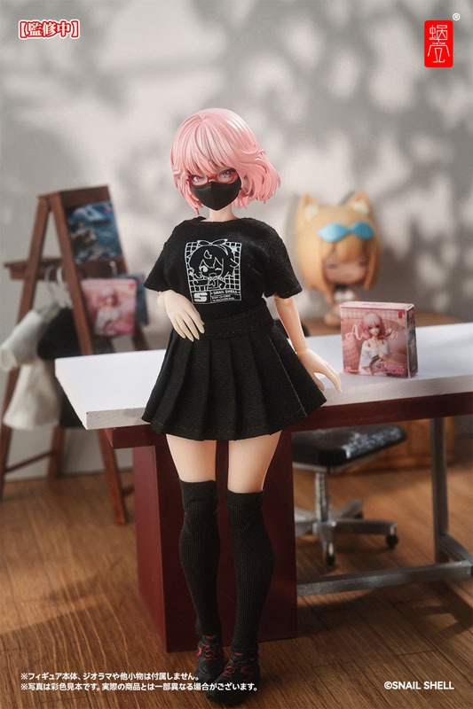 Snail Shell Action Figure 1/12 Mecha Girls Universal Employee Uniform Set - Black Ver. Or White Ver. .By Snail Shell