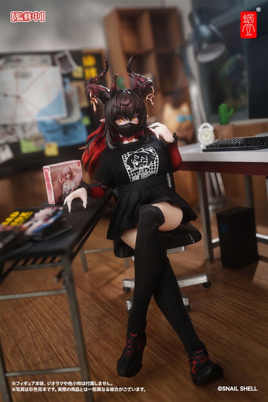 Snail Shell Action Figure 1/12 Mecha Girls Universal Employee Uniform Set - Black Ver. Or White Ver. .By Snail Shell