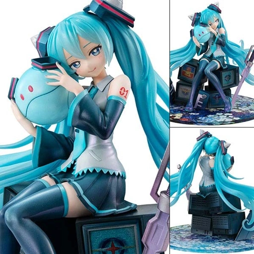 Image of Scaled Figure 1/7 Hatsune Miku x 00 Gundam - Mobile Suit Gundam 45th Anniversary x Hatsune Miku By MegaHouse