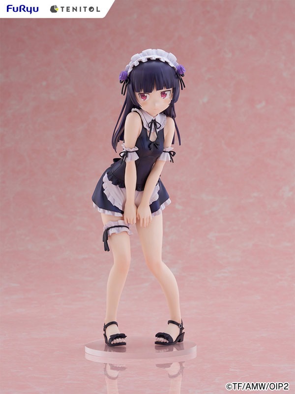 TENITOL TALL Figure Gokou Ruri / Kuroneko - Swimsuit Maid Ver. Ore no Imouto ga Konna ni Kawaii Wake ga Nai / Oreimo 2 By FuRyu