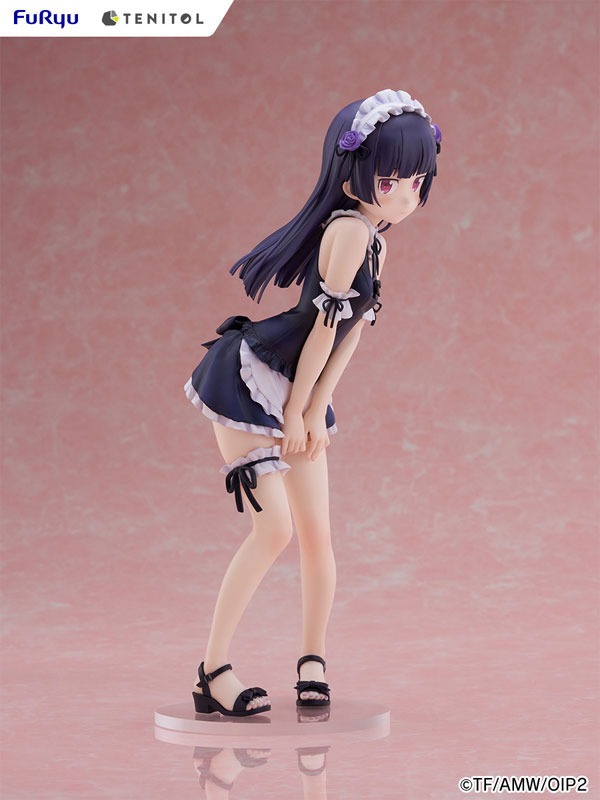 TENITOL TALL Figure Gokou Ruri / Kuroneko - Swimsuit Maid Ver. Ore no Imouto ga Konna ni Kawaii Wake ga Nai / Oreimo 2 By FuRyu