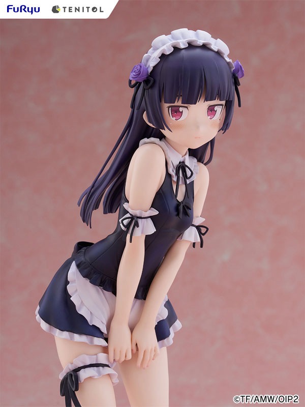 TENITOL TALL Figure Gokou Ruri / Kuroneko - Swimsuit Maid Ver. Ore no Imouto ga Konna ni Kawaii Wake ga Nai / Oreimo 2 By FuRyu
