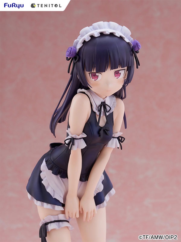 TENITOL TALL Figure Gokou Ruri / Kuroneko - Swimsuit Maid Ver. Ore no Imouto ga Konna ni Kawaii Wake ga Nai / Oreimo 2 By FuRyu