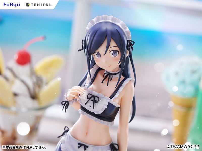 TENITOL TALL Figure Aragaki Ayase - Swimsuit Maid Ver. Ore no Imouto ga Konna ni Kawaii Wake ga Nai / Oreimo 2 By FuRyu