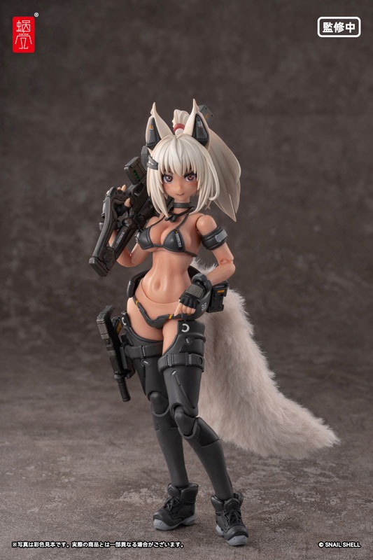 Action Figure 1/12 RA-04 Tactical Fox Mask Fox Girl - Swimsuit Ver. Illustration by Nancou By Snail Shell Studio