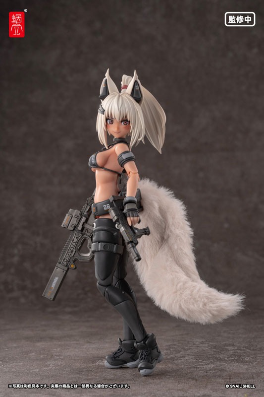 Action Figure 1/12 RA-04 Tactical Fox Mask Fox Girl - Swimsuit Ver. Illustration by Nancou By Snail Shell Studio
