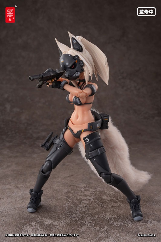 Action Figure 1/12 RA-04 Tactical Fox Mask Fox Girl - Swimsuit Ver. Illustration by Nancou By Snail Shell Studio