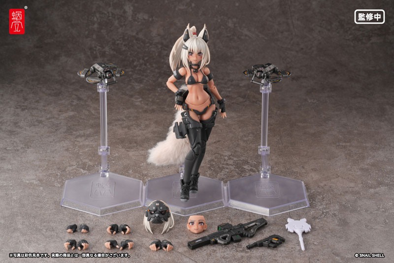 Action Figure 1/12 RA-04 Tactical Fox Mask Fox Girl - Swimsuit Ver. Illustration by Nancou By Snail Shell Studio