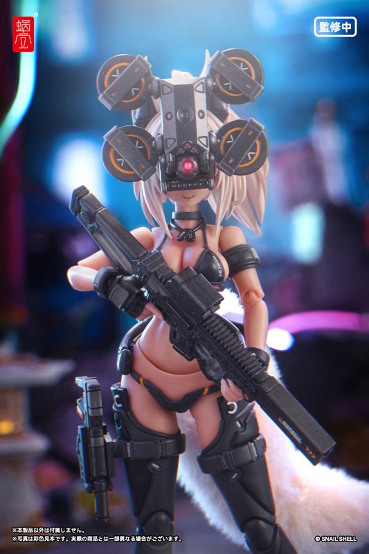 Action Figure 1/12 RA-04 Tactical Fox Mask Fox Girl - Swimsuit Ver. Illustration by Nancou By Snail Shell Studio