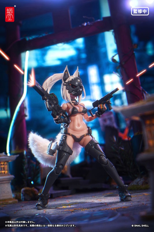 Action Figure 1/12 RA-04 Tactical Fox Mask Fox Girl - Swimsuit Ver. Illustration by Nancou By Snail Shell Studio