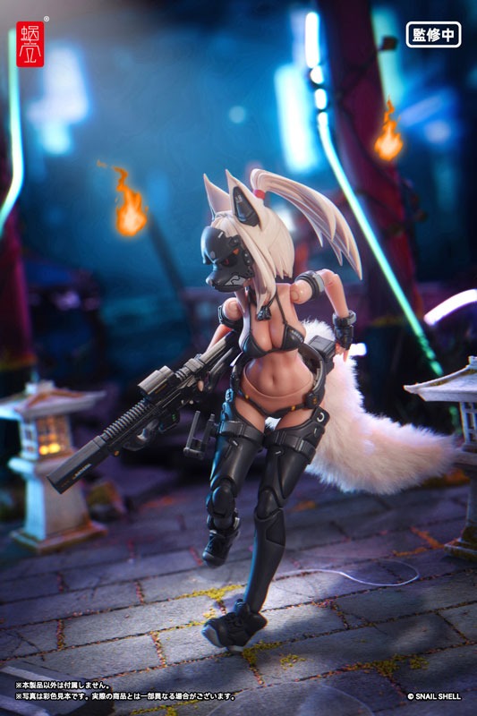Action Figure 1/12 RA-04 Tactical Fox Mask Fox Girl - Swimsuit Ver. Illustration by Nancou By Snail Shell Studio