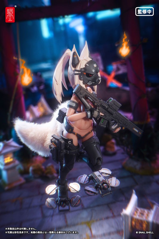 Action Figure 1/12 RA-04 Tactical Fox Mask Fox Girl - Swimsuit Ver. Illustration by Nancou By Snail Shell Studio